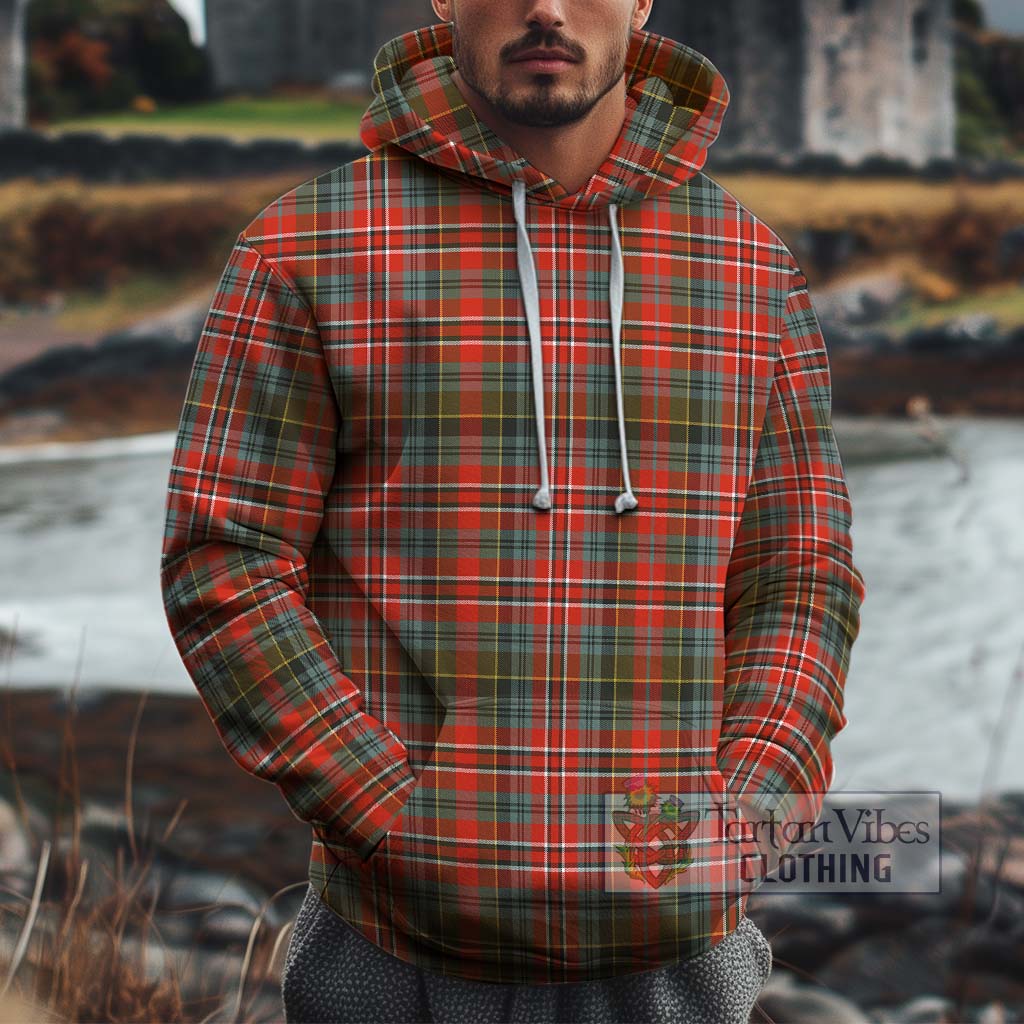 Tartan Vibes Clothing MacPherson Weathered Tartan Cotton Hoodie