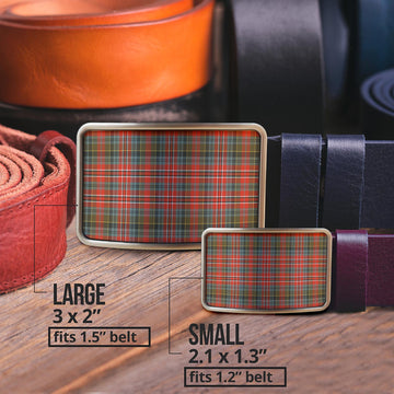 MacPherson Weathered Tartan Belt Buckles