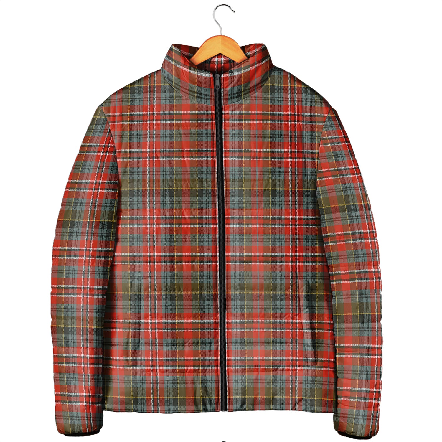 MacPherson Weathered Tartan Padded Jacket - Tartanvibesclothing