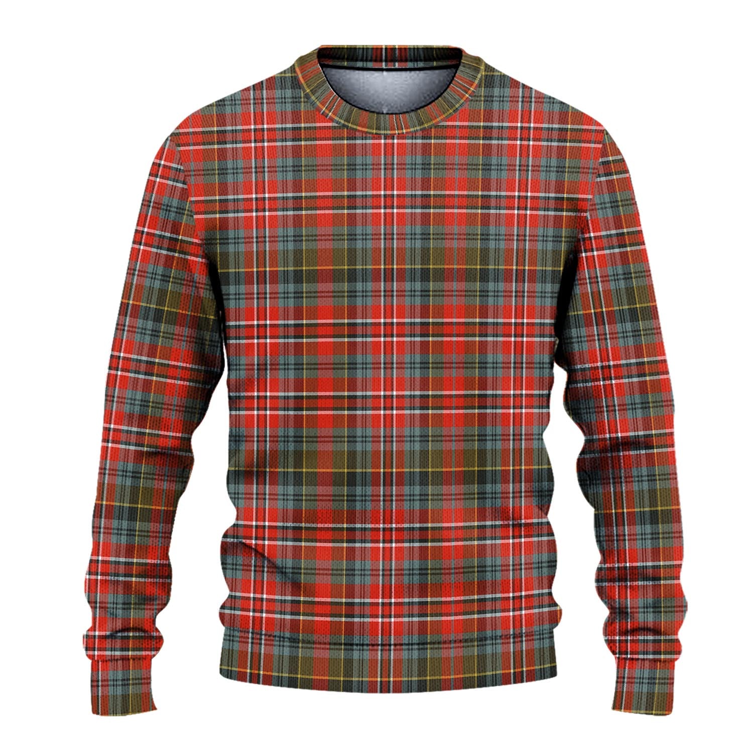 MacPherson Weathered Tartan Knitted Sweater - Tartanvibesclothing