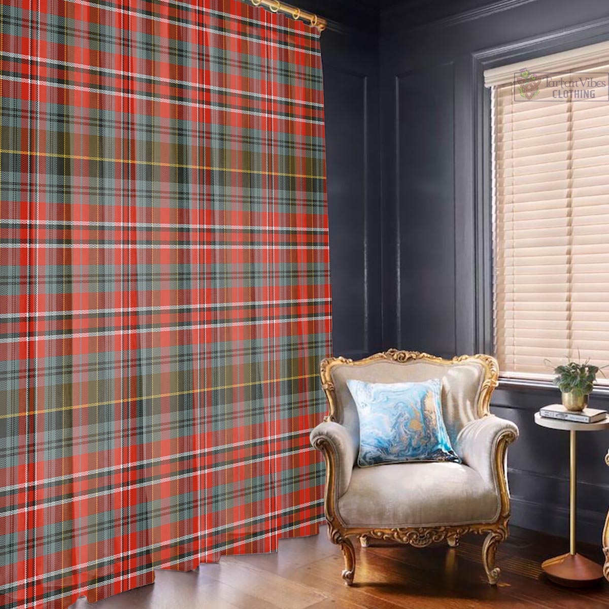 MacPherson Weathered Tartan Window Curtain