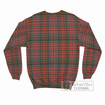 MacPherson Weathered Tartan Sweatshirt with Family Crest DNA In Me Style