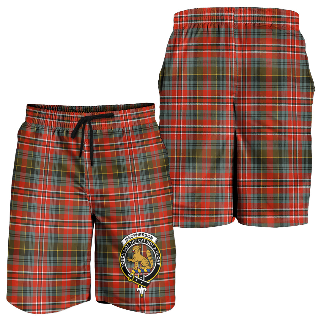 macpherson-weathered-tartan-mens-shorts-with-family-crest