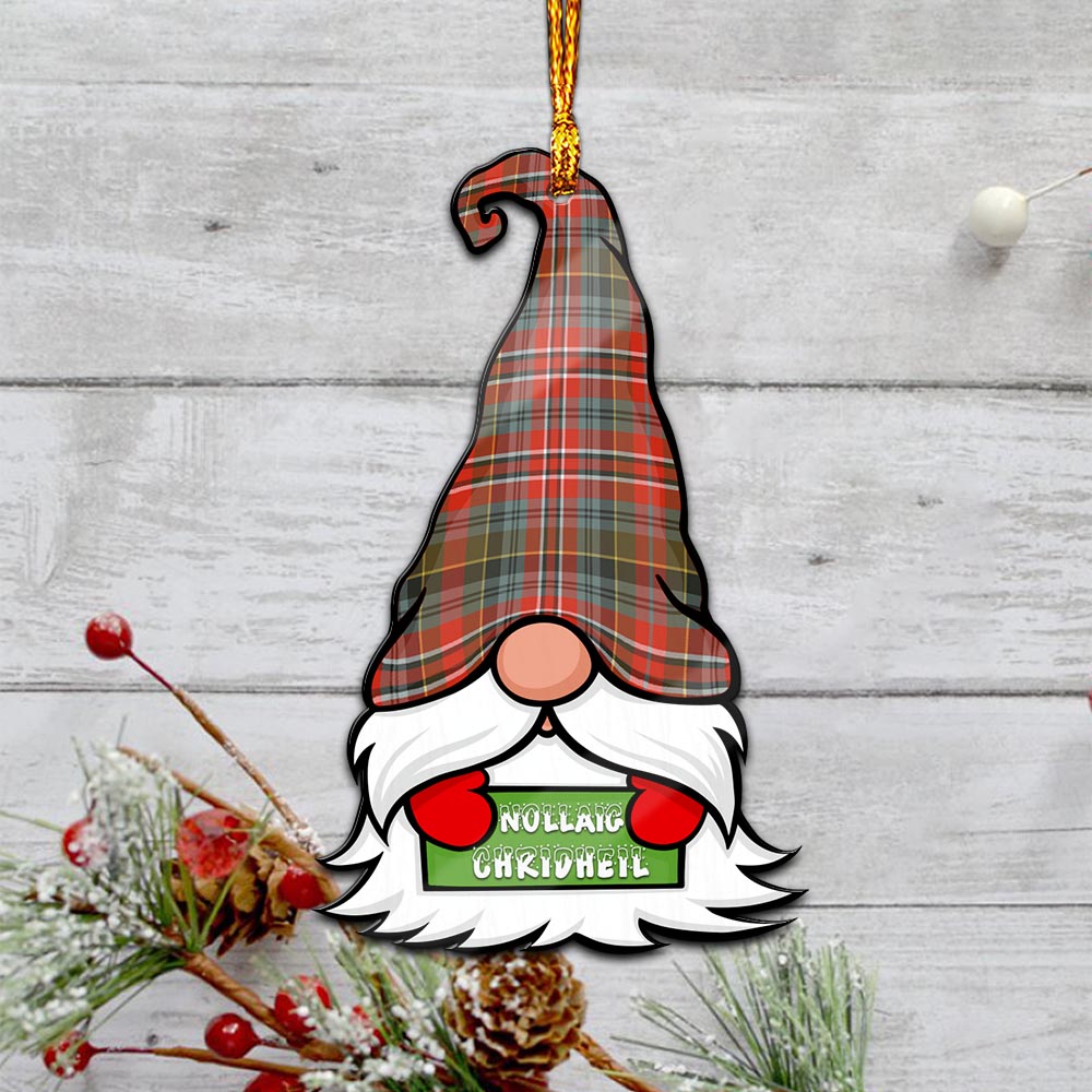 MacPherson Weathered Gnome Christmas Ornament with His Tartan Christmas Hat - Tartanvibesclothing