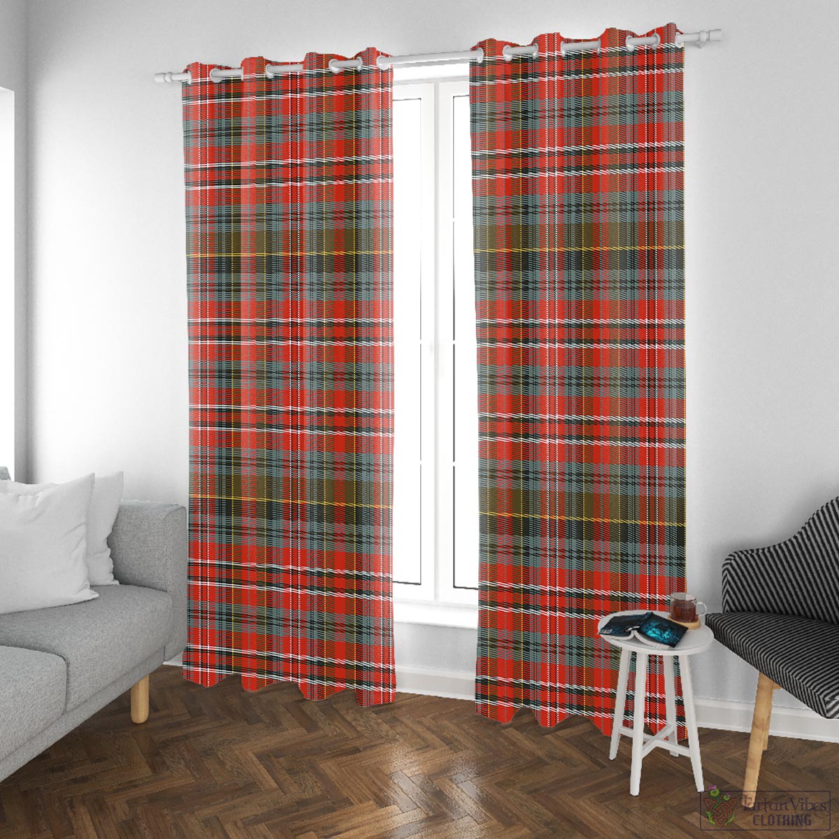 MacPherson Weathered Tartan Window Curtain