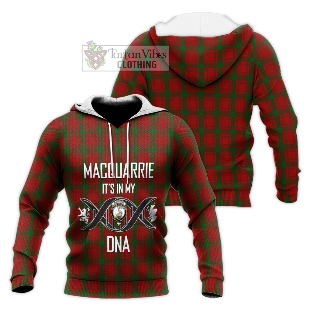 MacQuarrie (McQuarrie) Tartan Knitted Hoodie with Family Crest DNA In Me Style Unisex Knitted Pullover Hoodie - Tartanvibesclothing Shop