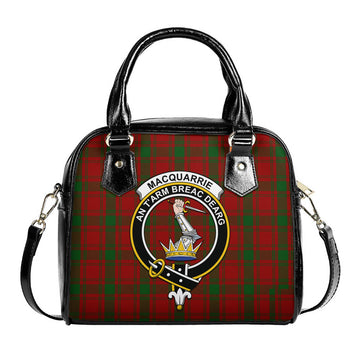 MacQuarrie (McQuarrie) Tartan Shoulder Handbags with Family Crest