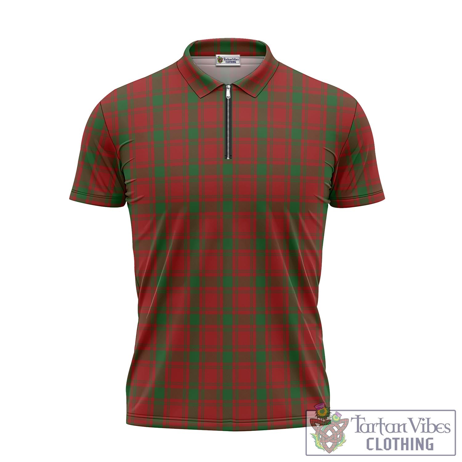 Tartan Vibes Clothing MacQuarrie Tartan Zipper Polo Shirt