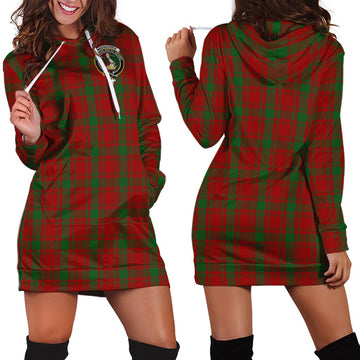 MacQuarrie (McQuarrie) Tartan Hoodie Dress with Family Crest