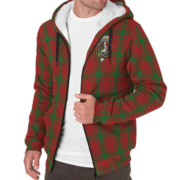 MacQuarrie (McQuarrie) Tartan Sherpa Hoodie with Family Crest