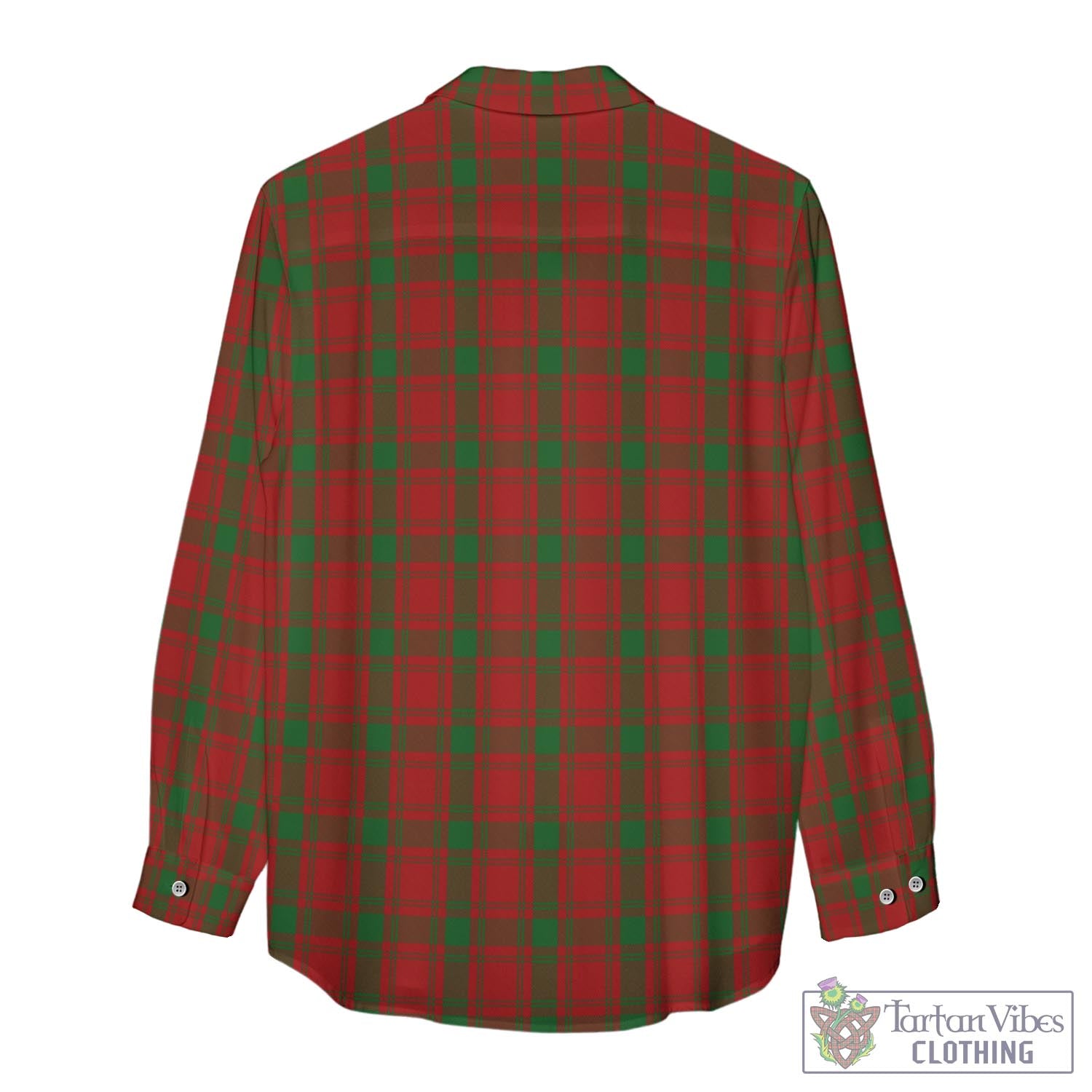 Tartan Vibes Clothing MacQuarrie Tartan Womens Casual Shirt with Family Crest