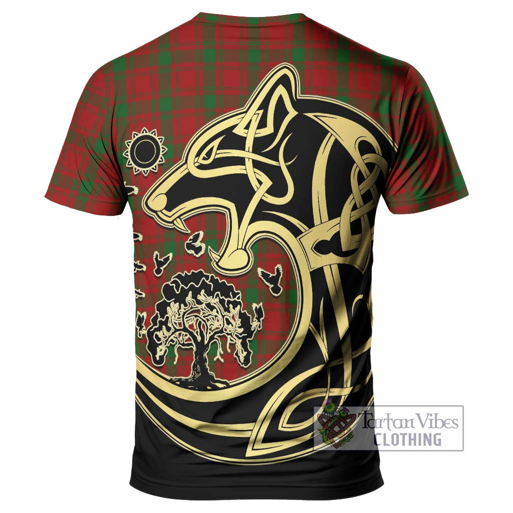 MacQuarrie (McQuarrie) Tartan T-Shirt with Family Crest Celtic Wolf Style - Tartan Vibes Clothing