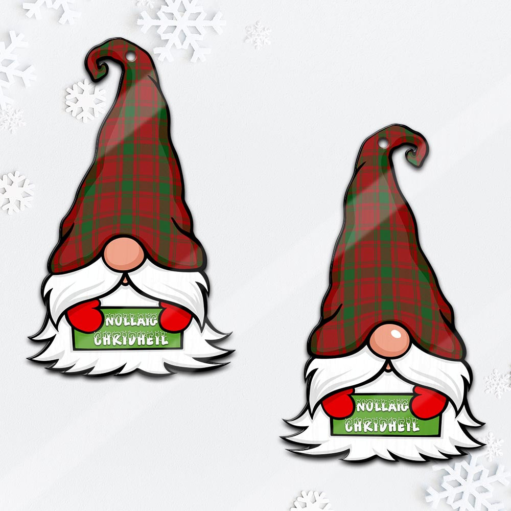 MacQuarrie (McQuarrie) Gnome Christmas Ornament with His Tartan Christmas Hat - Tartan Vibes Clothing