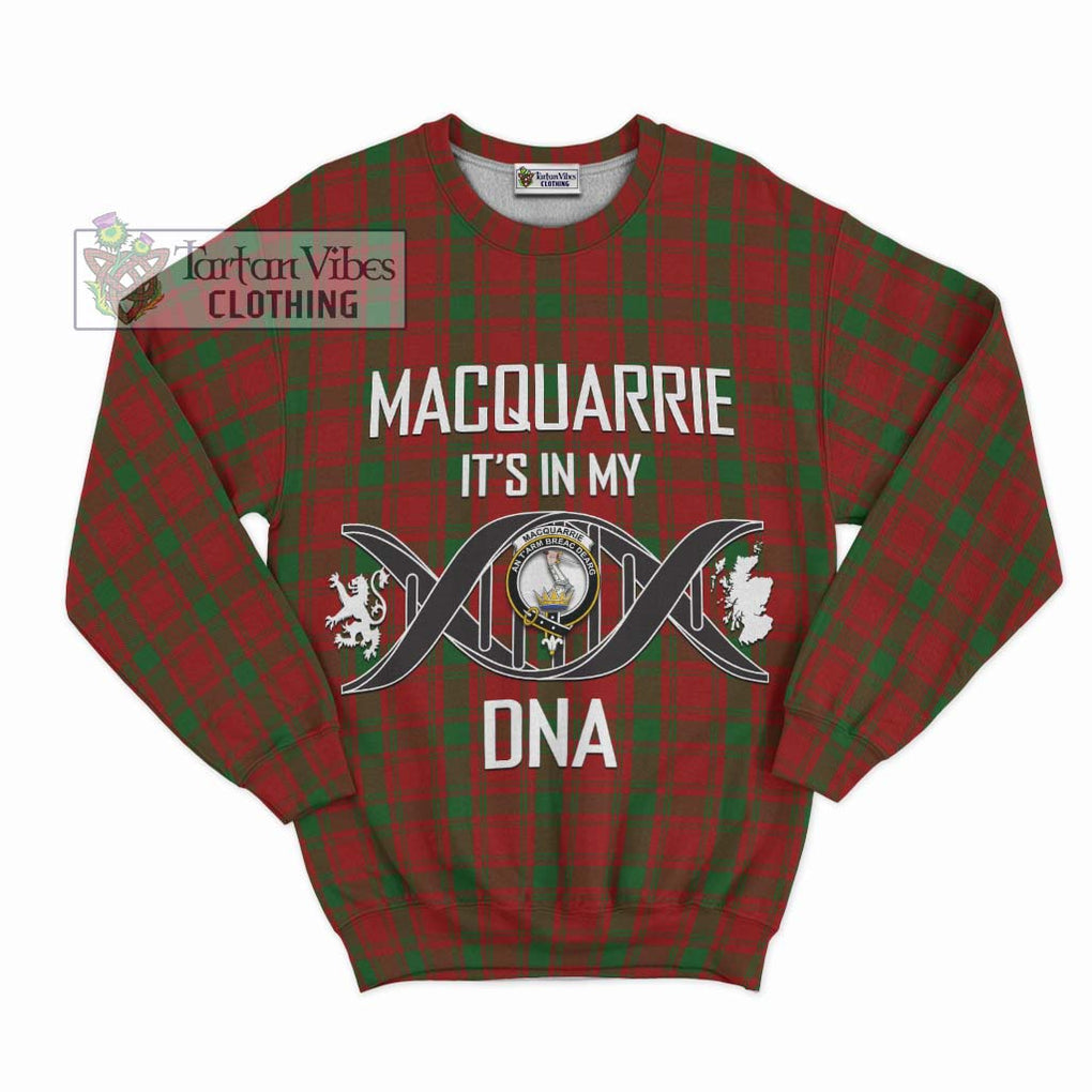 MacQuarrie (McQuarrie) Tartan Sweatshirt with Family Crest DNA In Me Style - Tartanvibesclothing Shop