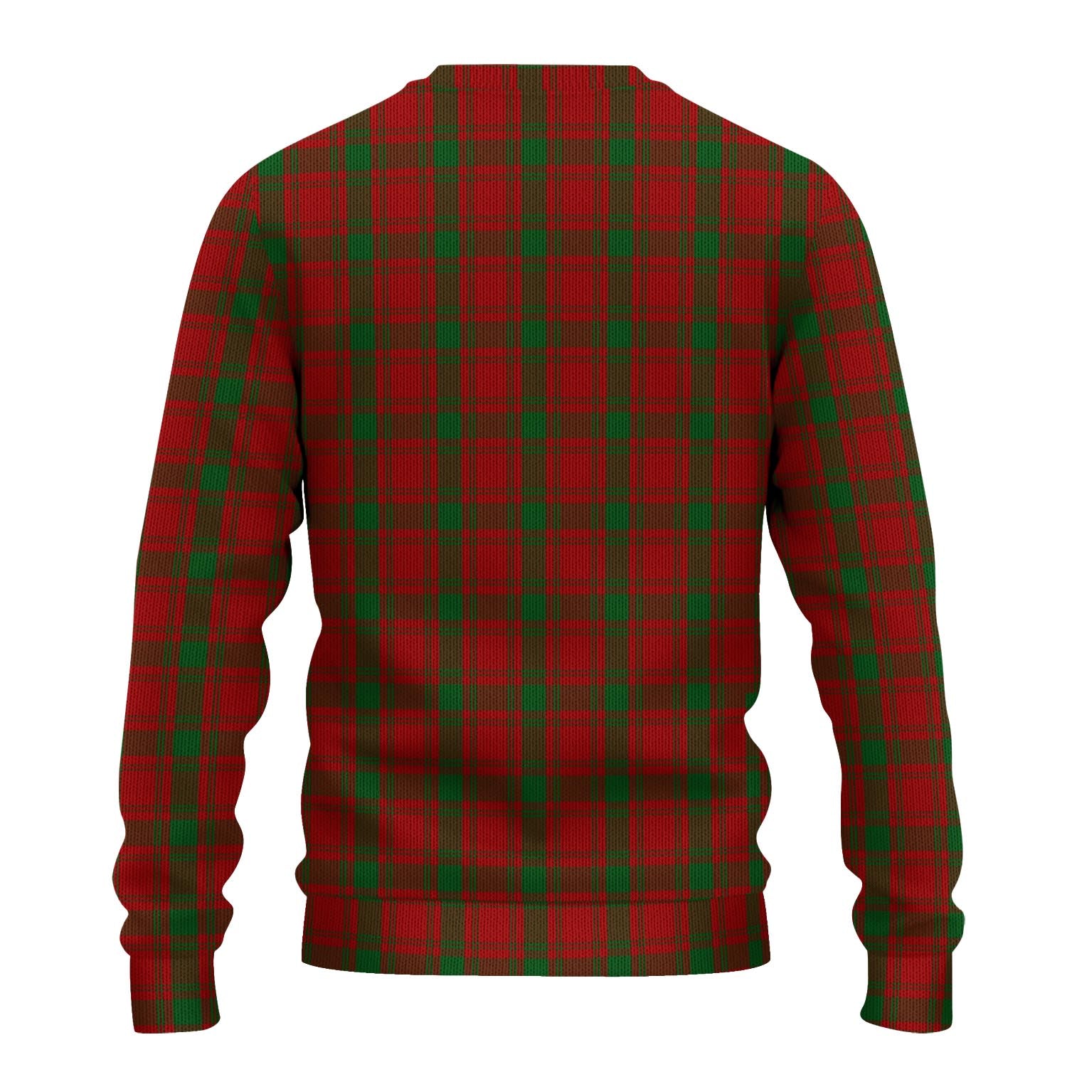 MacQuarrie Tartan Knitted Sweater with Family Crest - Tartanvibesclothing