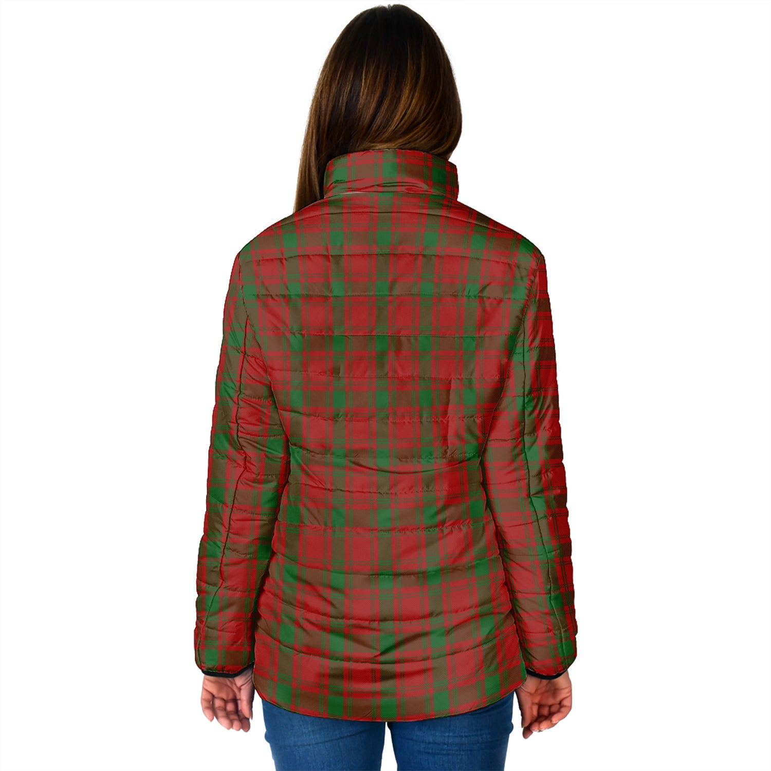 MacQuarrie (McQuarrie) Tartan Padded Jacket with Family Crest - Tartan Vibes Clothing