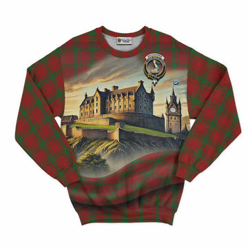 MacQuarrie (McQuarrie) Tartan Family Crest Sweatshirt with Scottish Ancient Castle Style Unisex - Tartan Vibes Clothing
