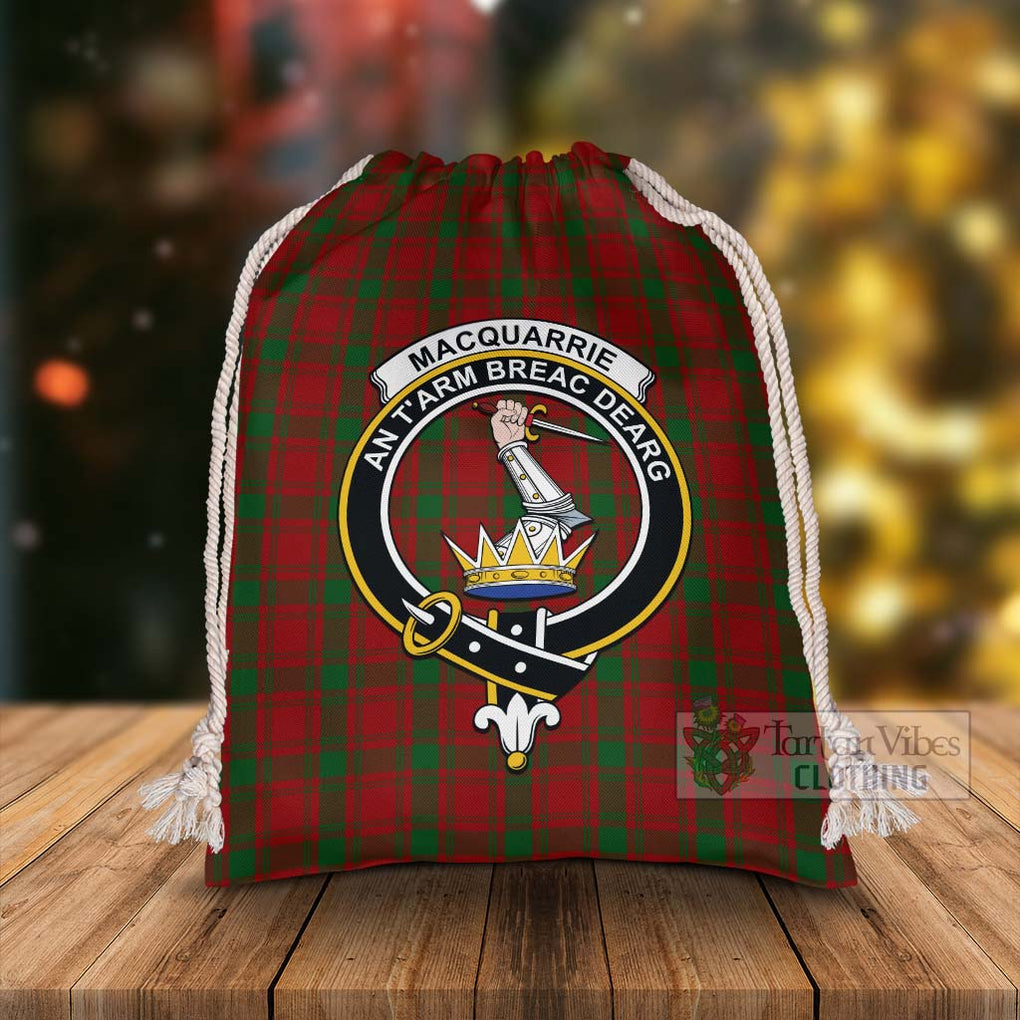 Tartan Vibes Clothing MacQuarrie (McQuarrie) Tartan Christmas Santa's Bag with Family Crest