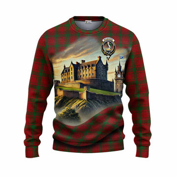 MacQuarrie (McQuarrie) Tartan Family Crest Knitted Sweater with Scottish Ancient Castle Style Unisex - Tartan Vibes Clothing