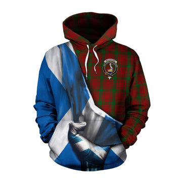 MacQuarrie (McQuarrie) Tartan Cotton Hoodie with Family Crest Scotland Patriotic Style