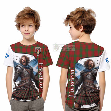 MacQuarrie (McQuarrie) Crest Tartan Kid T-Shirt Inspired by the Freedom of Scottish Warrior