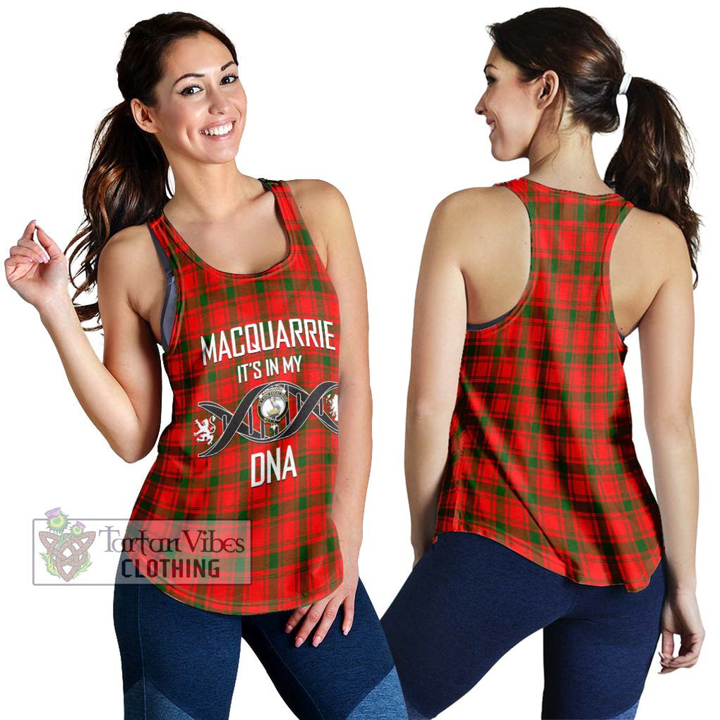 MacQuarrie Modern Tartan Women's Racerback Tanks with Family Crest DNA In Me Style 4XL - Tartanvibesclothing Shop