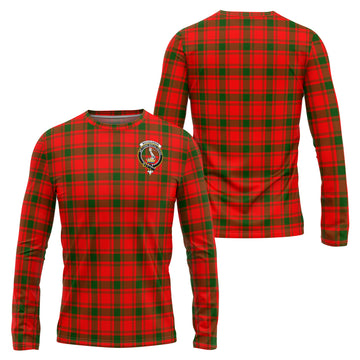 MacQuarrie Modern Tartan Long Sleeve T-Shirt with Family Crest