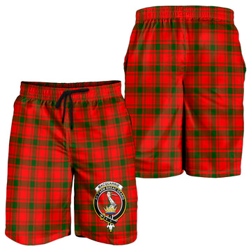 MacQuarrie Modern Tartan Mens Shorts with Family Crest