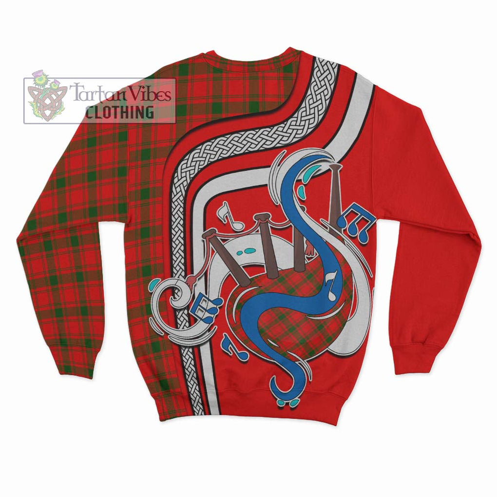 Tartan Vibes Clothing MacQuarrie Modern Tartan Sweatshirt with Epic Bagpipe Style