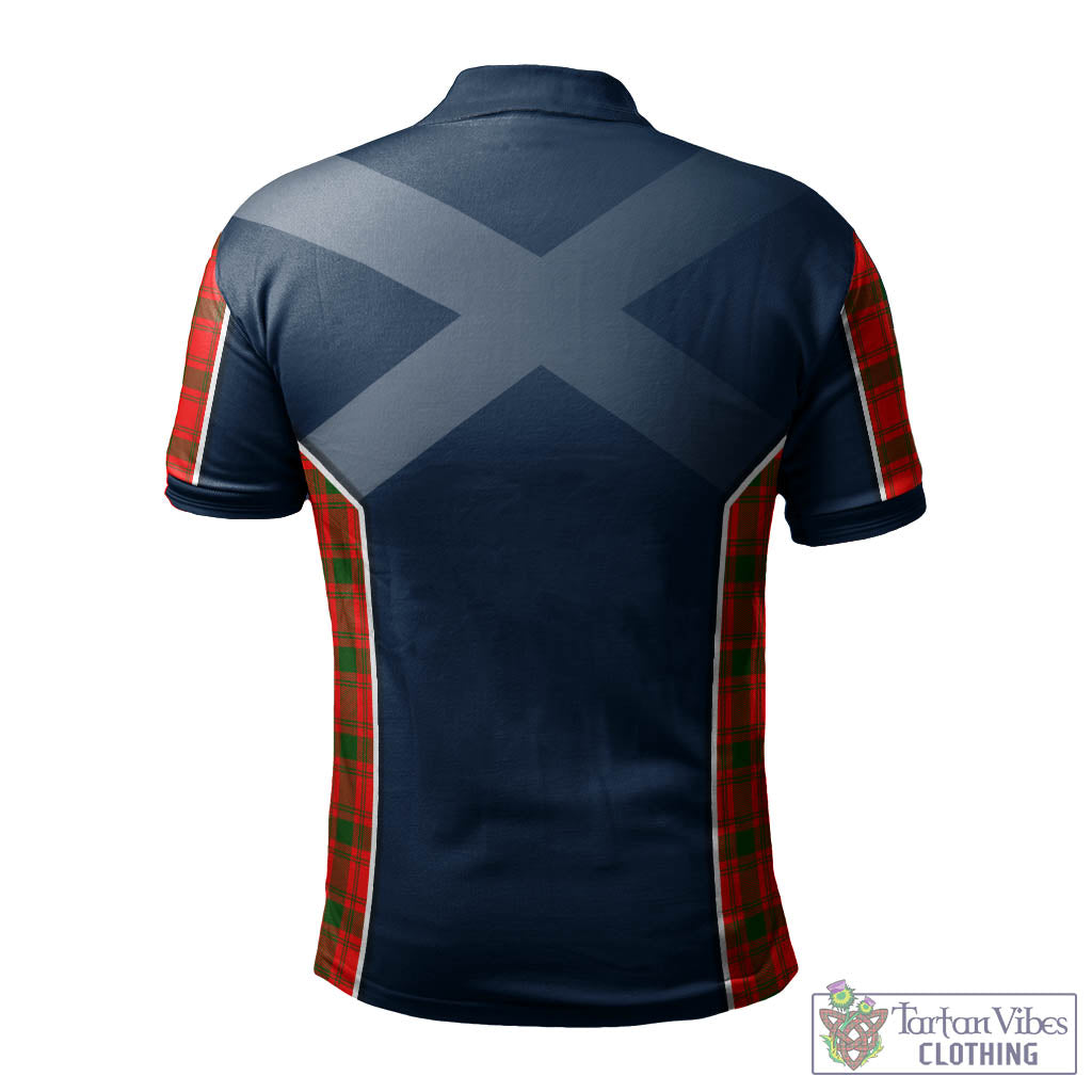 Tartan Vibes Clothing MacQuarrie Modern Tartan Men's Polo Shirt with Family Crest and Lion Rampant Vibes Sport Style