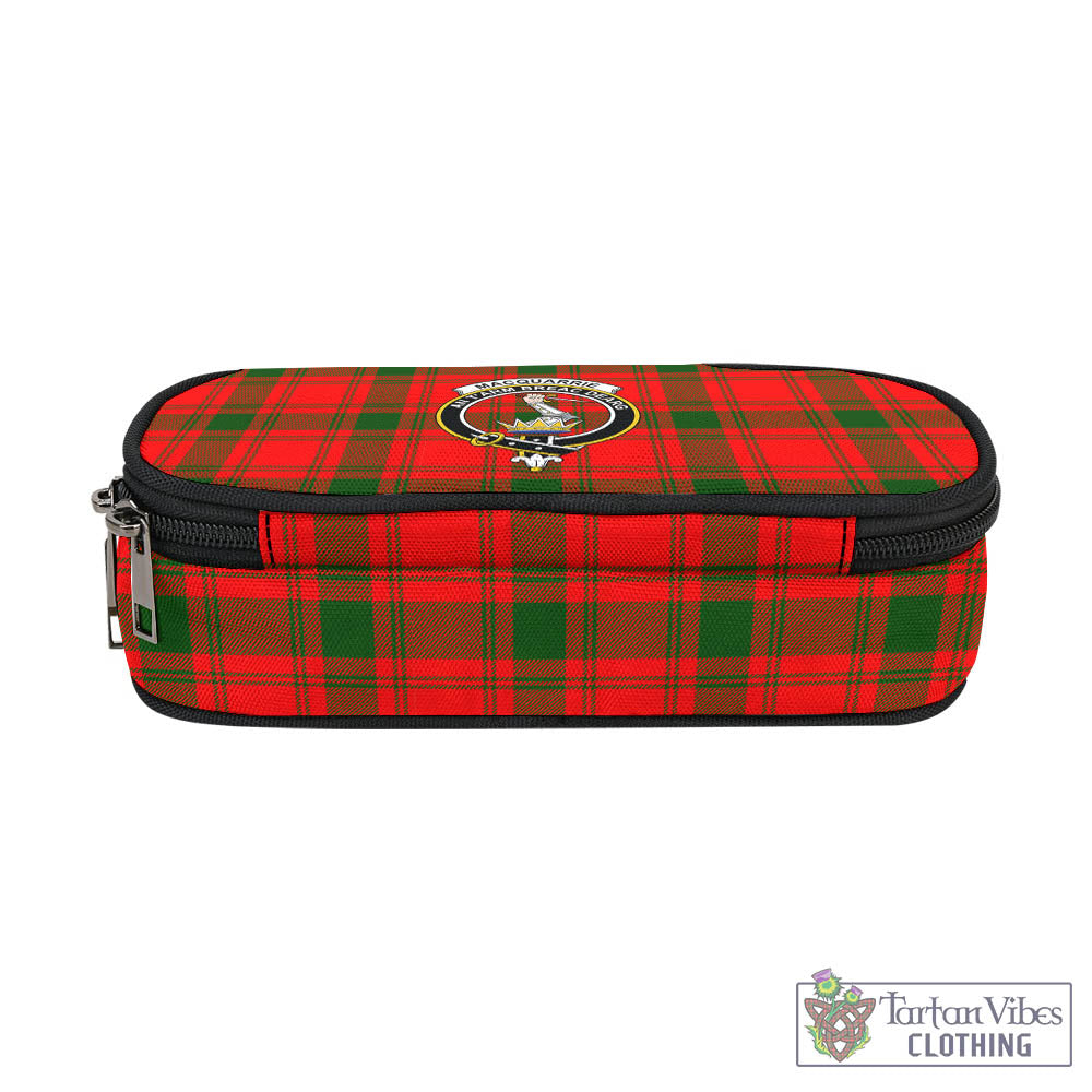 Tartan Vibes Clothing MacQuarrie Modern Tartan Pen and Pencil Case with Family Crest