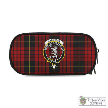 MacQueen (McQueen) Tartan Pen and Pencil Case with Family Crest