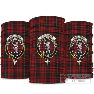 MacQueen (McQueen) Tartan Neck Gaiters, Tartan Bandanas, Tartan Head Band with Family Crest