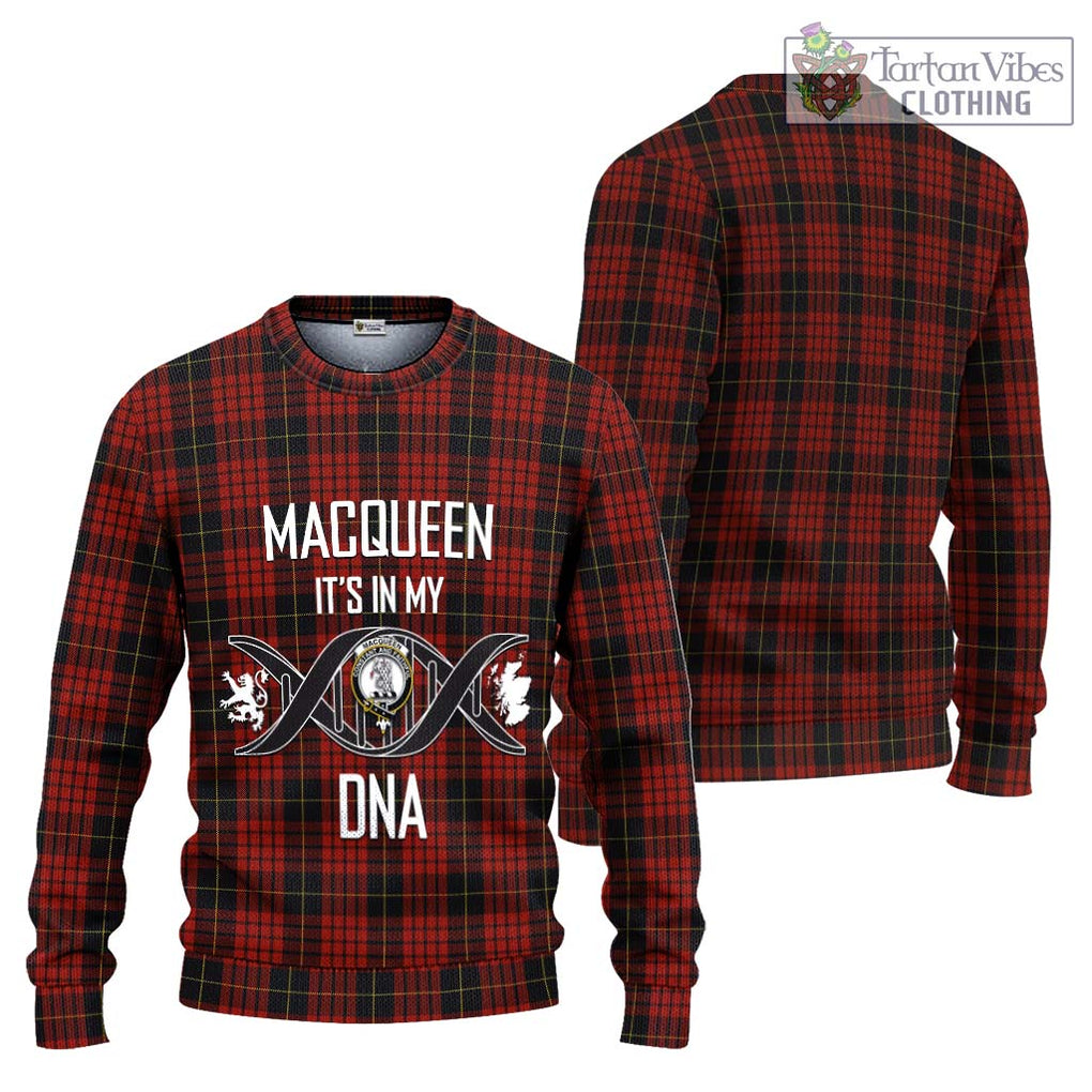 MacQueen (McQueen) Tartan Knitted Sweater with Family Crest DNA In Me Style Unisex - Tartanvibesclothing Shop