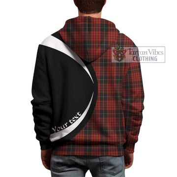 MacQueen (McQueen) Tartan Hoodie with Family Crest Circle Style