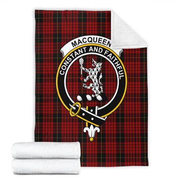 MacQueen (McQueen) Tartan Blanket with Family Crest