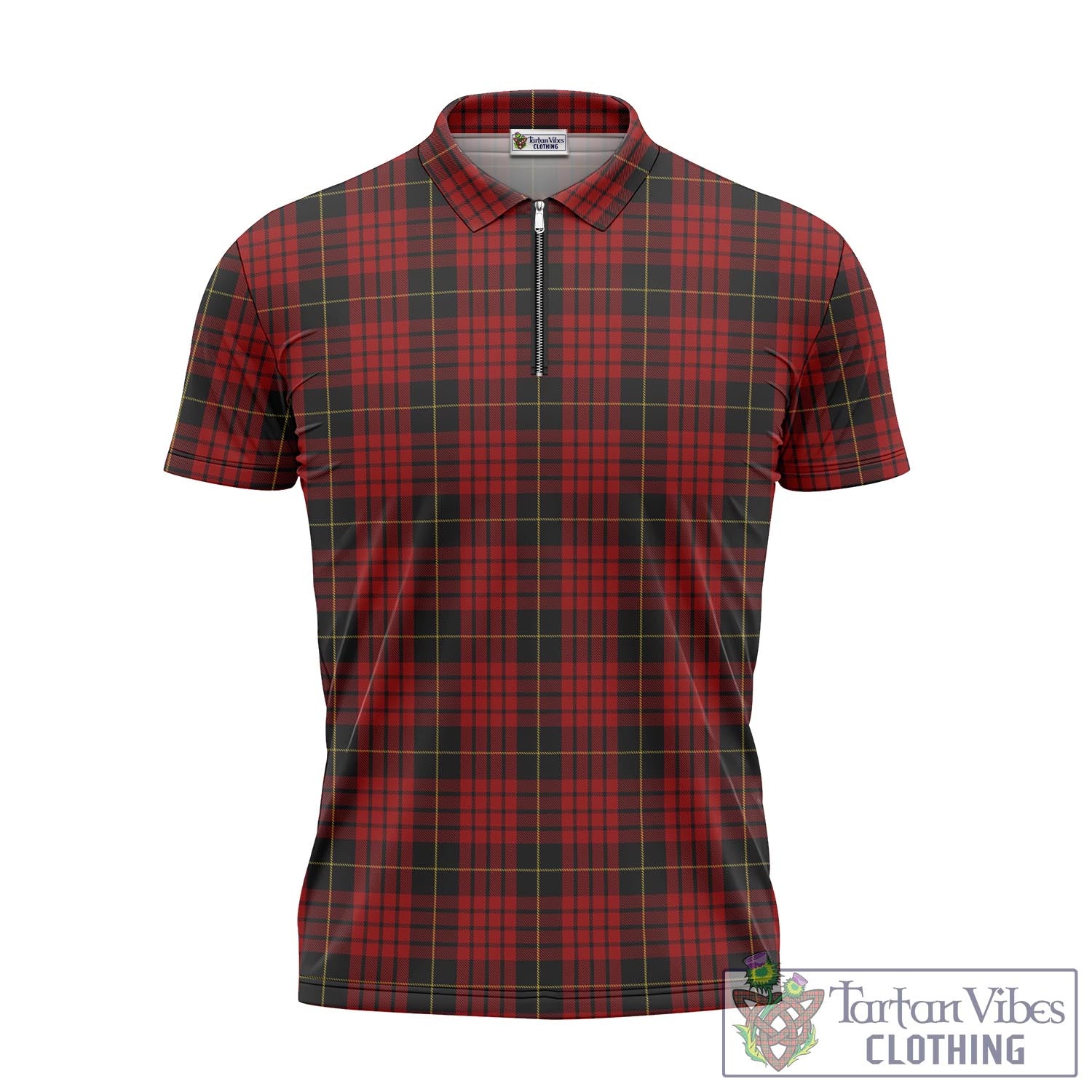 Tartan Vibes Clothing MacQueen Tartan Zipper Polo Shirt