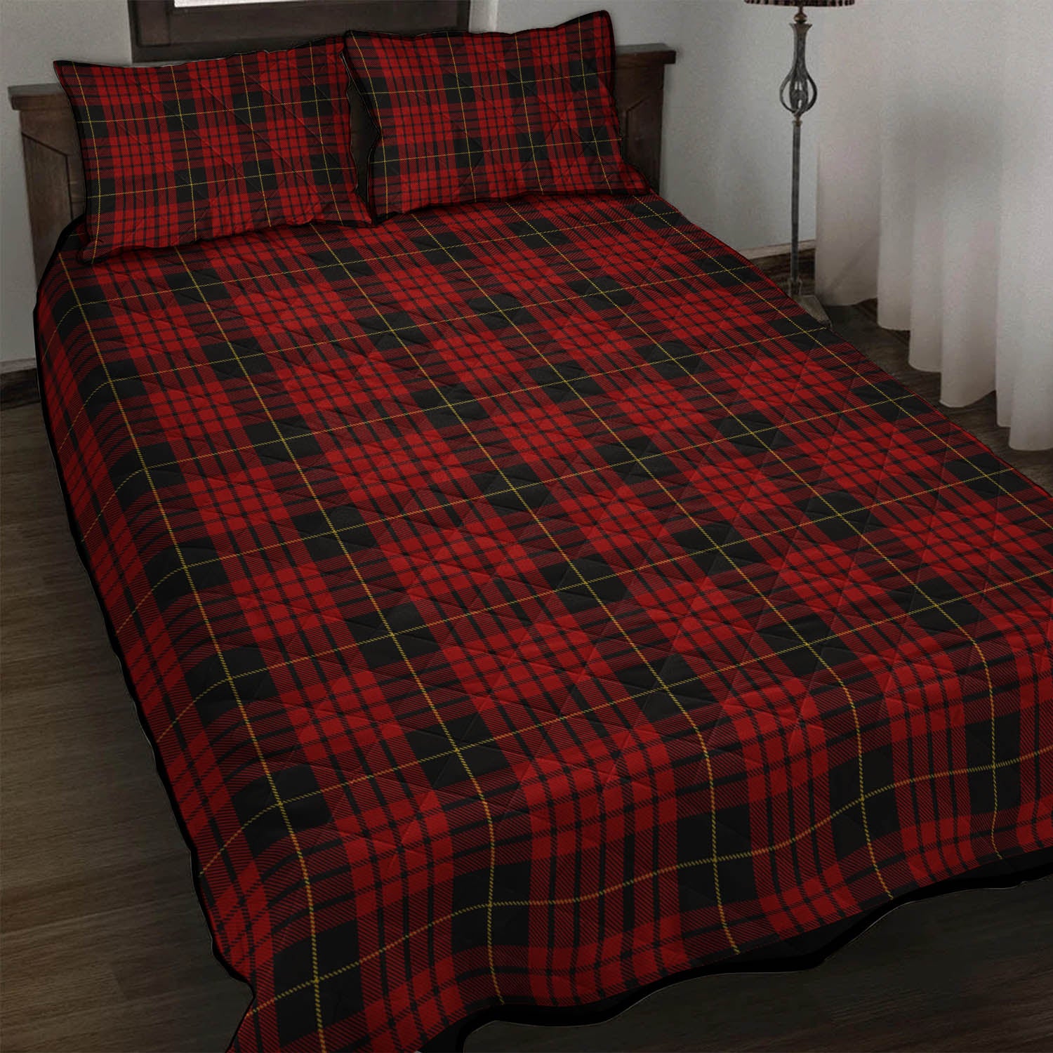 MacQueen (McQueen) Tartan Quilt Bed Set - Tartan Vibes Clothing