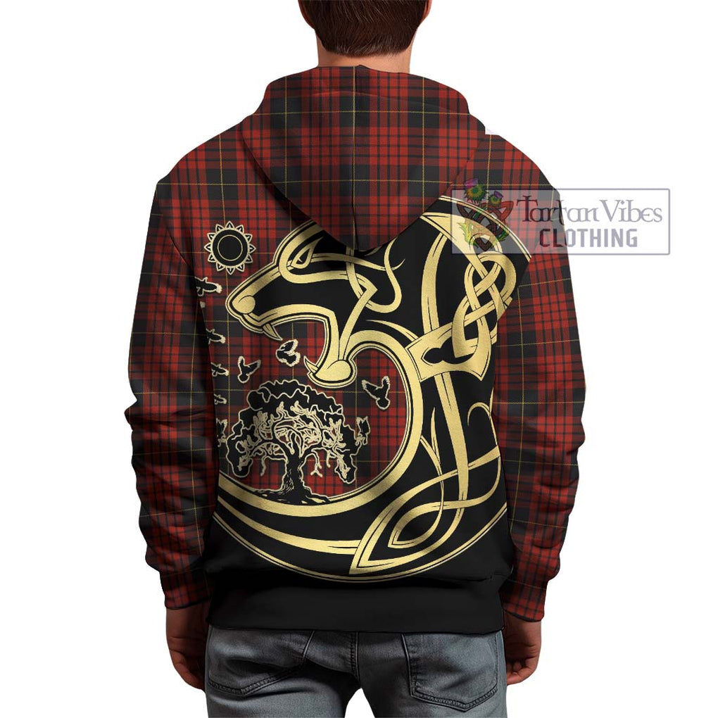 MacQueen (McQueen) Tartan Hoodie with Family Crest Celtic Wolf Style - Tartan Vibes Clothing