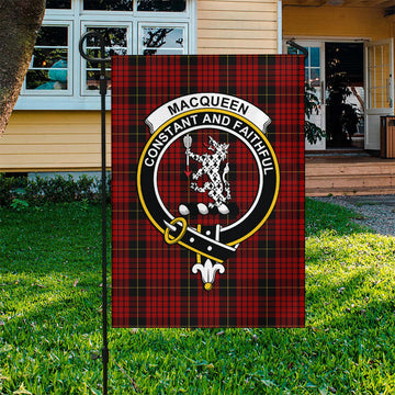 MacQueen (McQueen) Tartan Flag with Family Crest