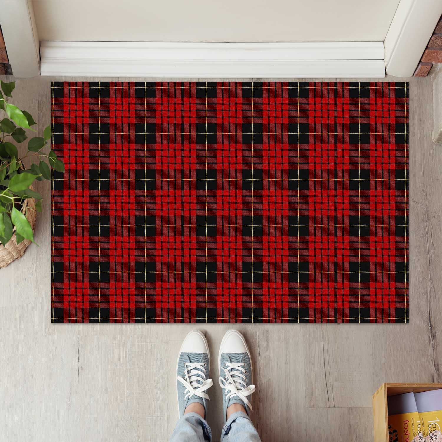 MacQueen Tartan Door Mat - Tartanvibesclothing