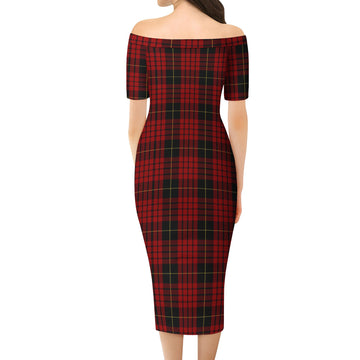 MacQueen (McQueen) Tartan Off Shoulder Lady Dress