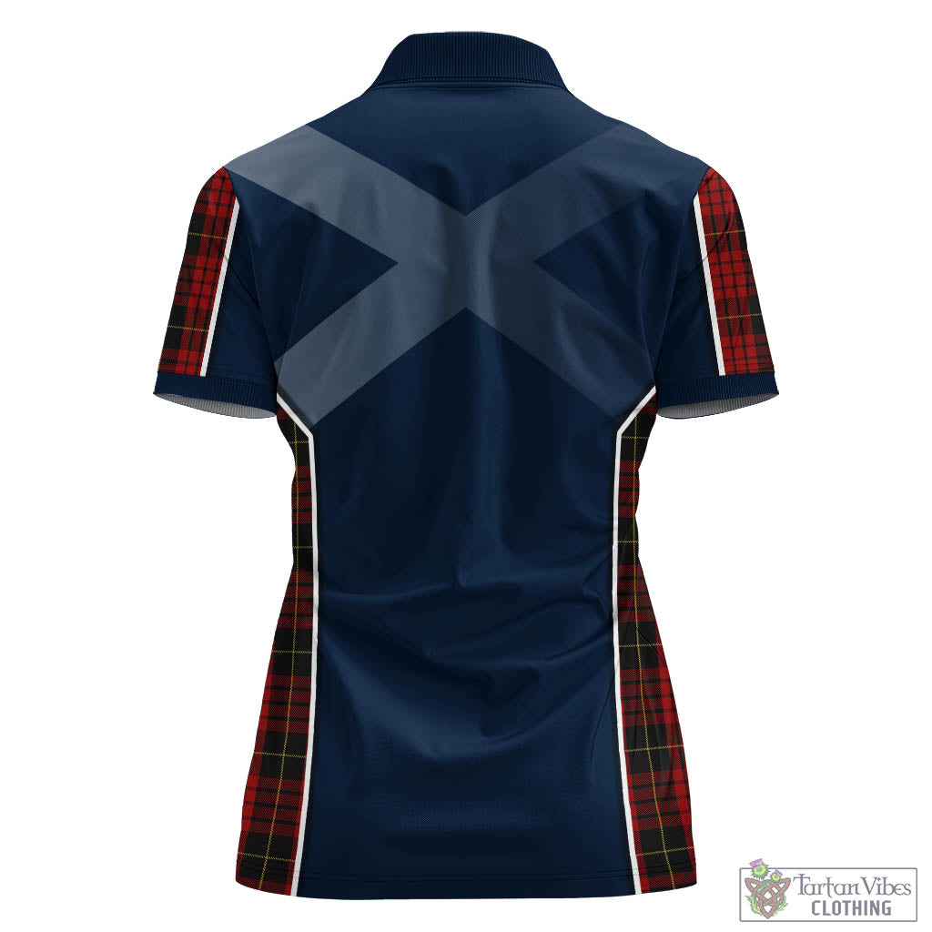 MacQueen (McQueen) Tartan Women's Polo Shirt with Family Crest and Lion Rampant Vibes Sport Style - Tartan Vibes Clothing