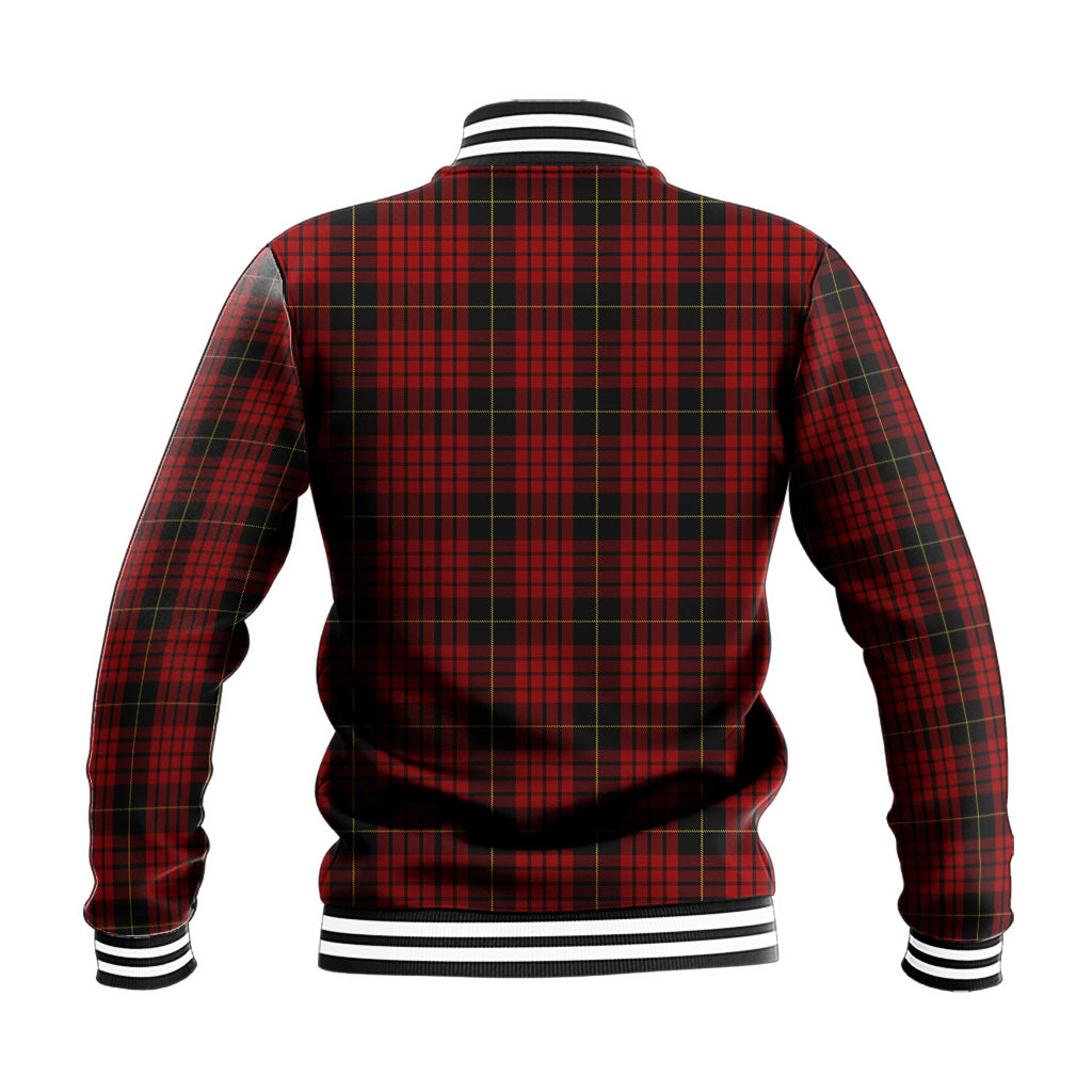 MacQueen (McQueen) Tartan Baseball Jacket with Family Crest - Tartan Vibes Clothing