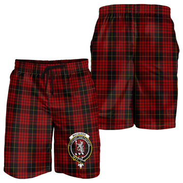 MacQueen (McQueen) Tartan Mens Shorts with Family Crest