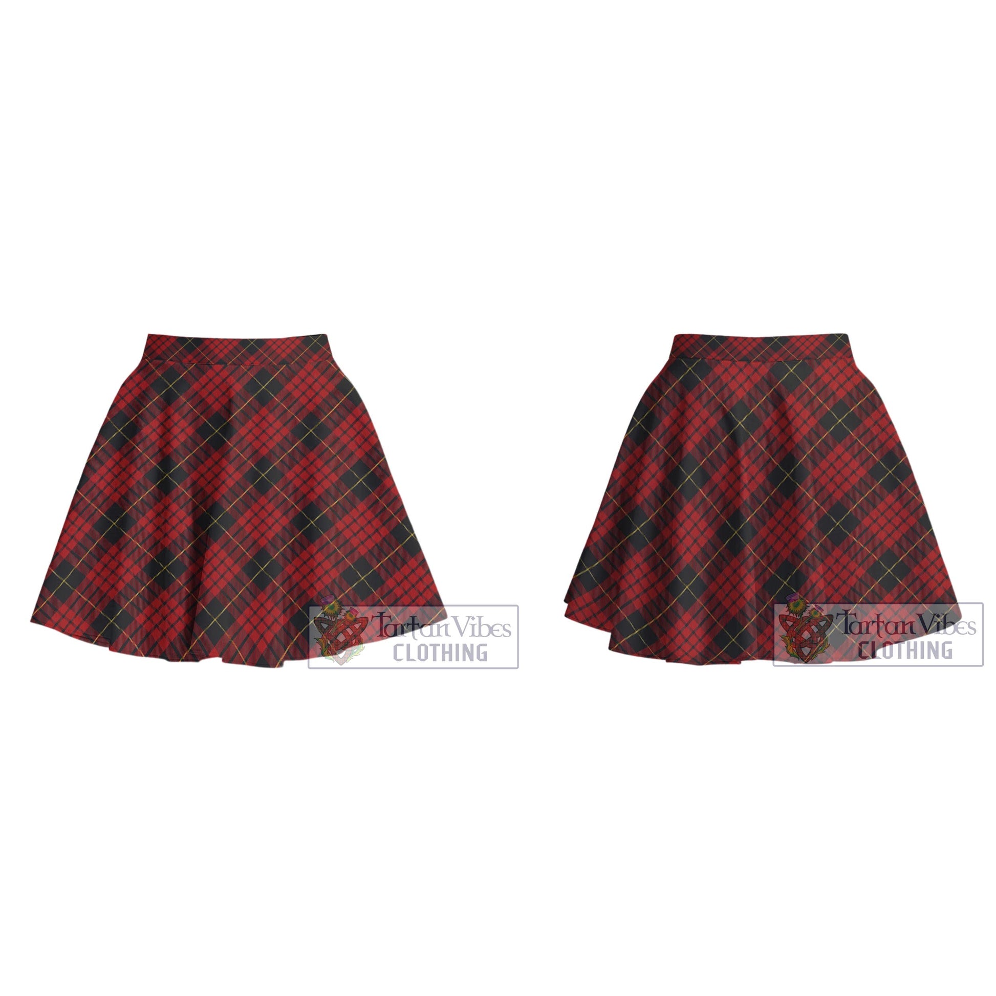 Tartan Vibes Clothing MacQueen Tartan Women's Plated Mini Skirt