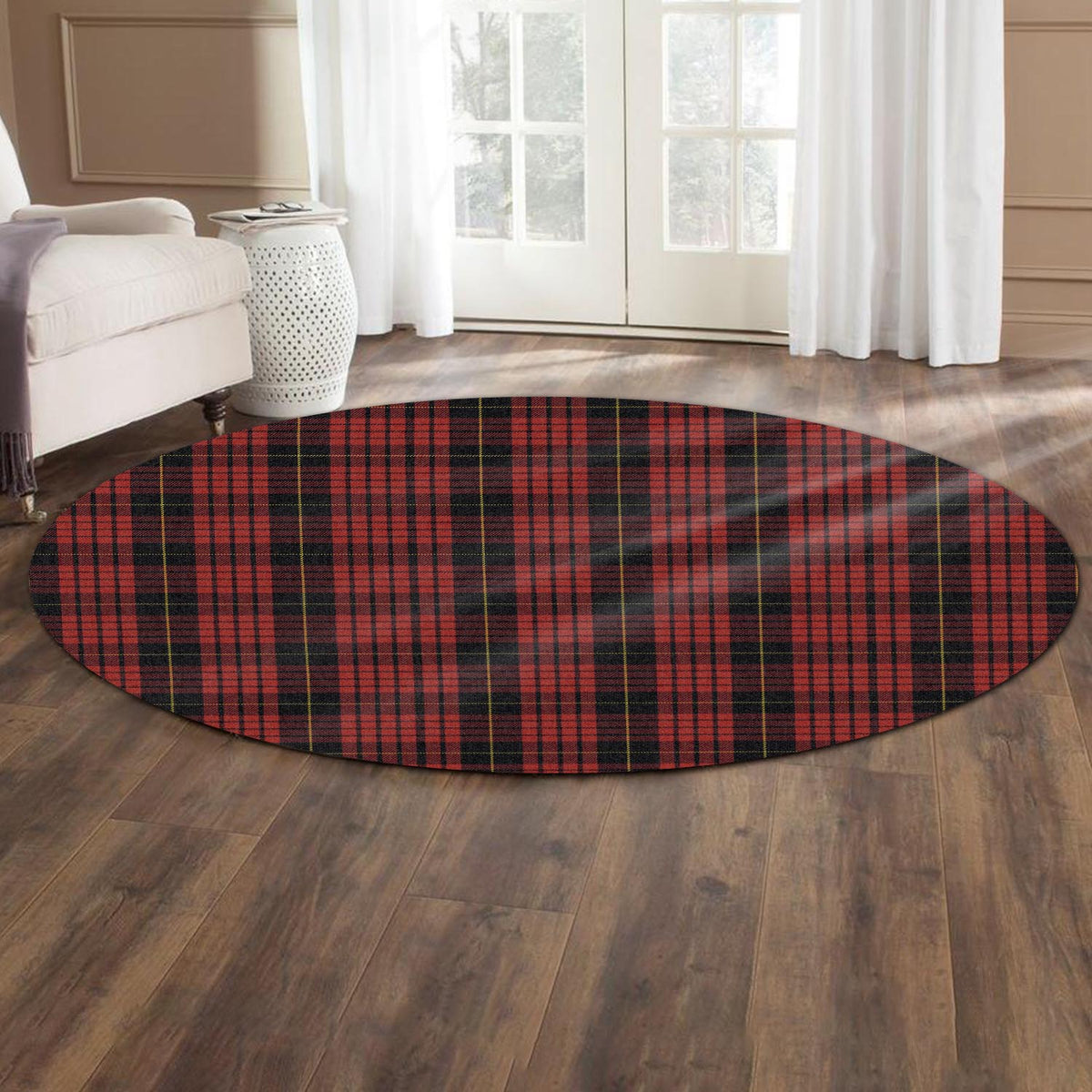 MacQueen (McQueen) Tartan Round Rug - Tartan Vibes Clothing