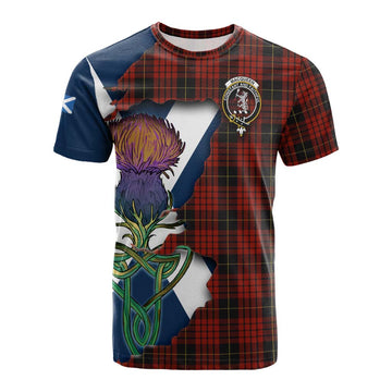 MacQueen (McQueen) Tartan Family Crest Cotton T-shirt Scottish Thistle Celtic Inspired Kid's Shirt - Tartan Vibes Clothing