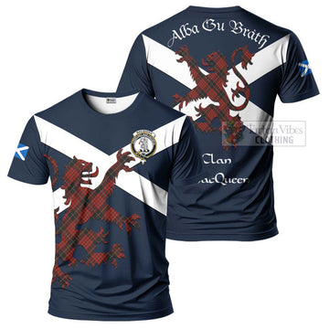 MacQueen (McQueen) Tartan Lion Rampant T-Shirt Proudly Display Your Heritage with Alba Gu Brath and Clan Name