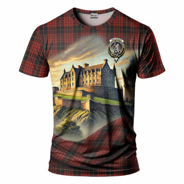MacQueen (McQueen) Tartan Family Crest T-Shirt with Scottish Ancient Castle Style Kid's Shirt - Tartan Vibes Clothing